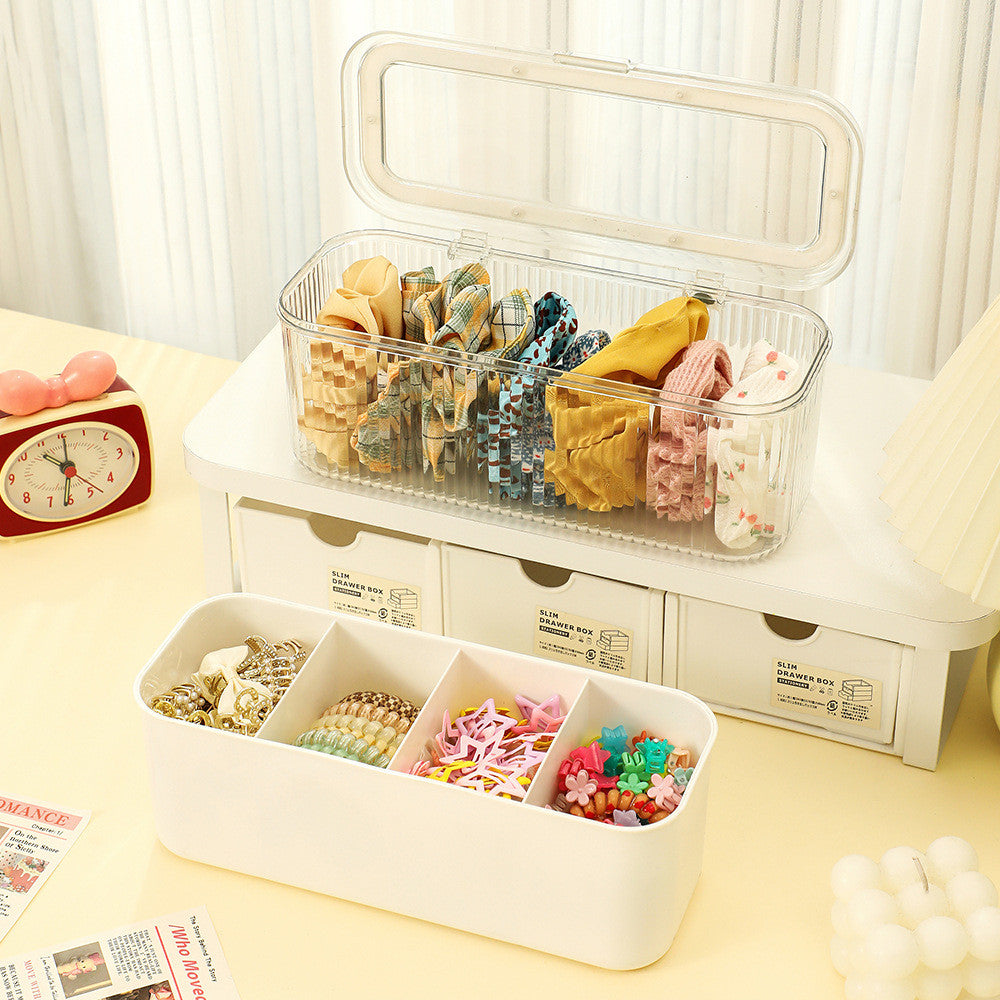 Shopclassyshop Hair Pin Storage Box Organizer Hair Clip Jewelry Display Desk Dustproof Decoration Hair Clip Organizer