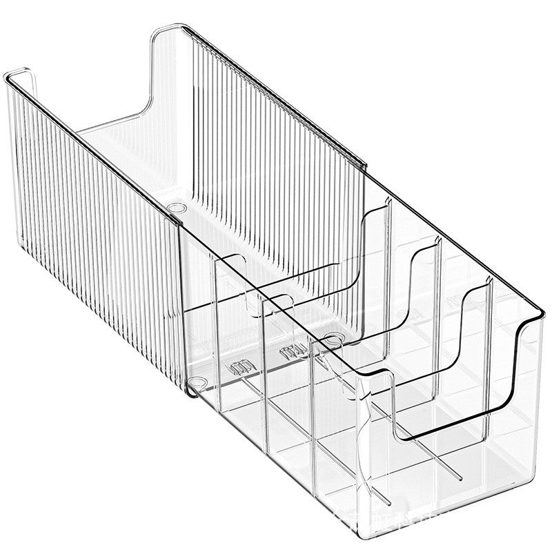 Shopclassyshop Transparent Large-Capacity Face Mask storage rack Cosmetic Organizer Expandable Desktop Skincare Rack