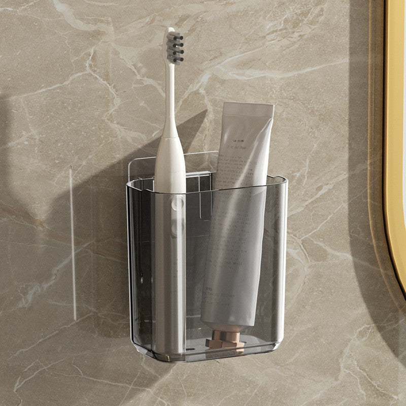 Shopclassyshop Wall Mount Toothbrush Holder Storage Rack Toothpaste Holder Shelf Toothbrush Cup Mouthwash Cup