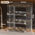 Shopclassyshop Acrylic Water Bottle Rack cup holder organizer Stackable Wine rack fridge Kitchen organizer