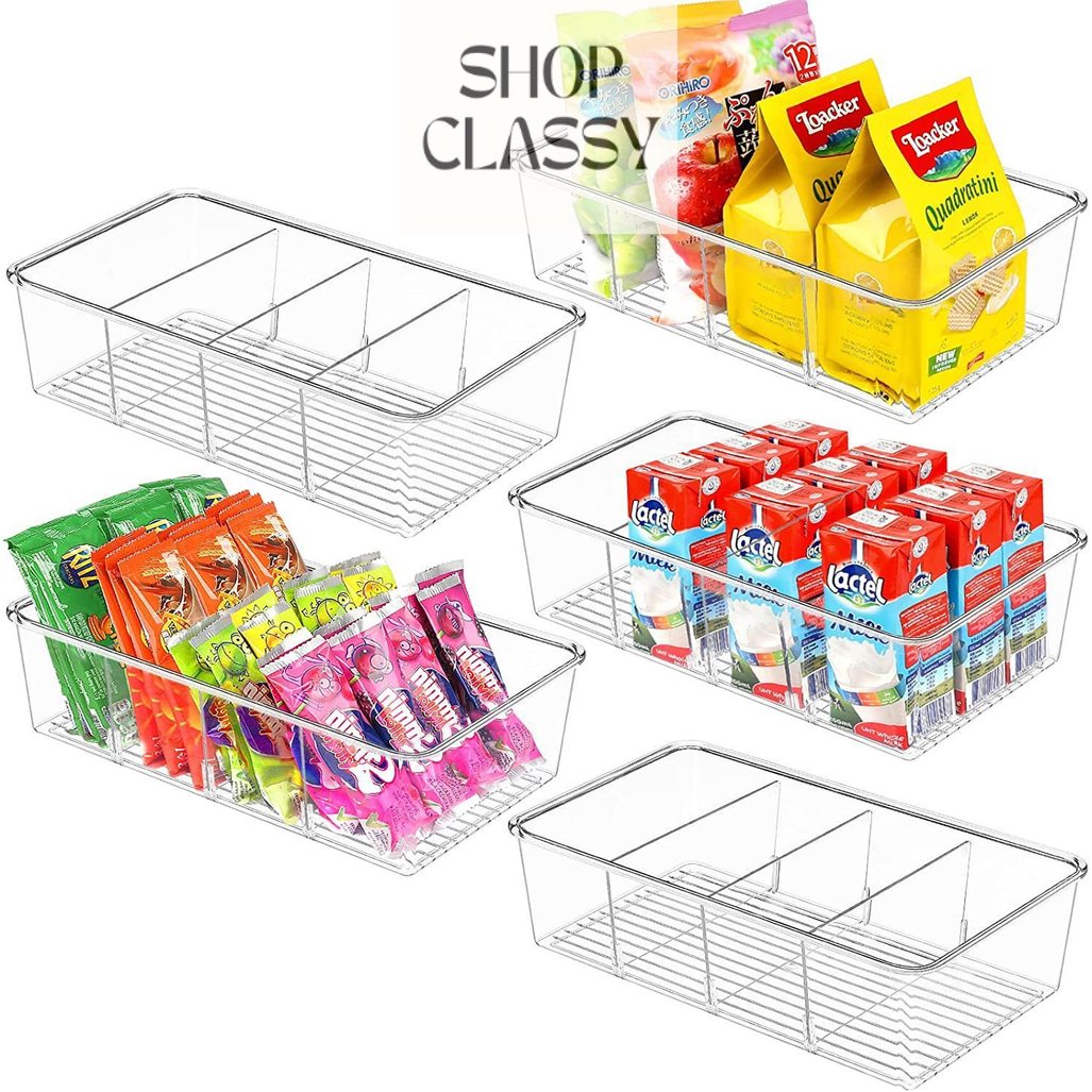 Shopclassy Coverless + compartment Storage Box Tea Bag Container Coffee Organizer Display Rack Desktop Organizer