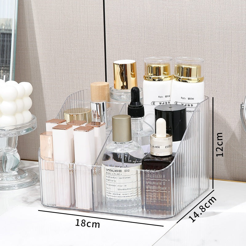 Shopclassyshop Acrylic Transparent Glacier Pattern Makeup Brush Organizer Storage Bucket Box Dresser Lipstick  Eyeshadow