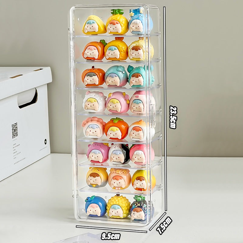Shopclassyshop Acrylic Dust-proof mini figure blind box organizer shelf desktop small sprout grain storage diaplay box