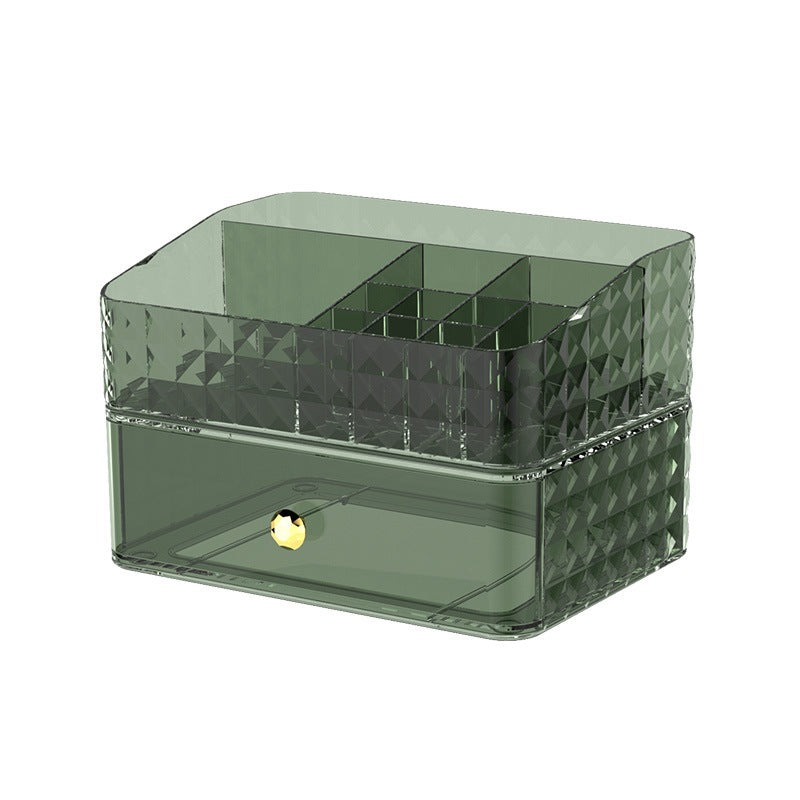 Shopclassyshop water ripples Acrylic storage dustproof Stackable drawer desk Cosmetic Organizer storage box