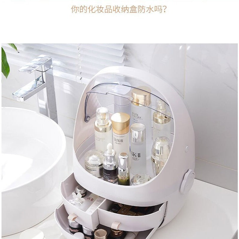 cosmetics storage box dust-proof home dormitory desktop large capacity dressing table skin care product storage rack