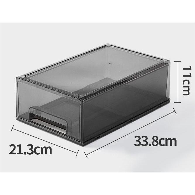 Shopclassyshop Acrylic extra large cosmetics stackable drawer organizer storage box luxury dustproof