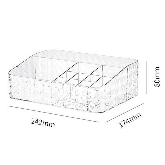 Shopclassyshop water ripples Acrylic storage dustproof Stackable drawer desk Cosmetic Organizer storage box