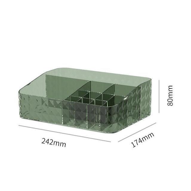 Shopclassyshop water ripples Acrylic storage dustproof Stackable drawer desk Cosmetic Organizer storage box