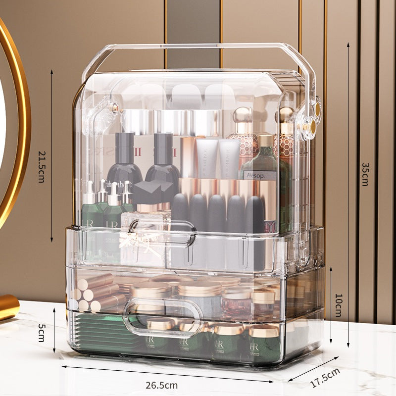 Cosmetic Acrylic skin care product storage box,desktop transparent storage box, dormitory lipstick storage rack