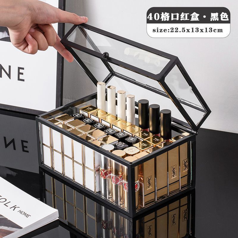ShopClassyshop Glass Brush Storage Box Eyebrow Pencil Cosmetic Drawer Makeup Organiser Jewelry