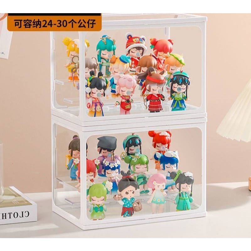 Perfume storage box dust-proof transparent display rack glass desktop storage rack cosmetics lipstick storage box