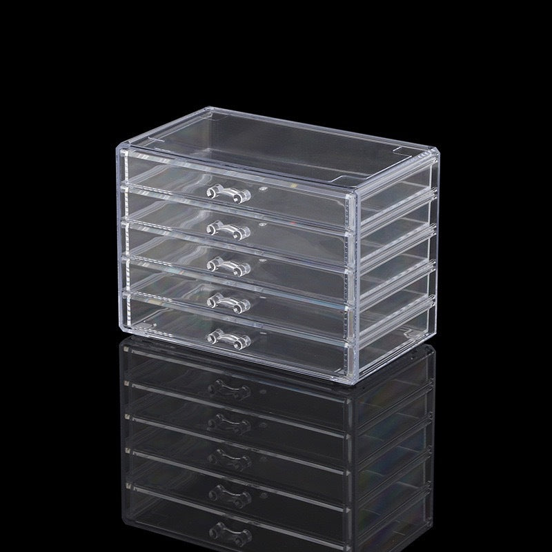 Shop Classy Acrylic cosmetics storage box Jewelry drawer-type organizer cabinet desktop storage rack