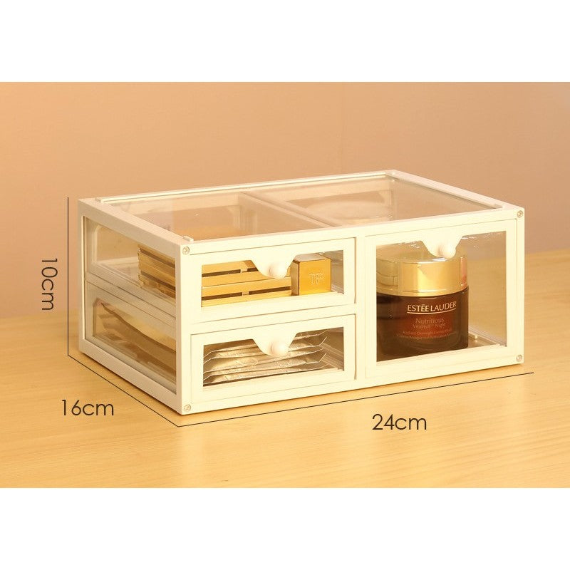 ShopClassyshop Glass Brush Storage Box Eyebrow Pencil Cosmetic Drawer Makeup Organiser Jewelry