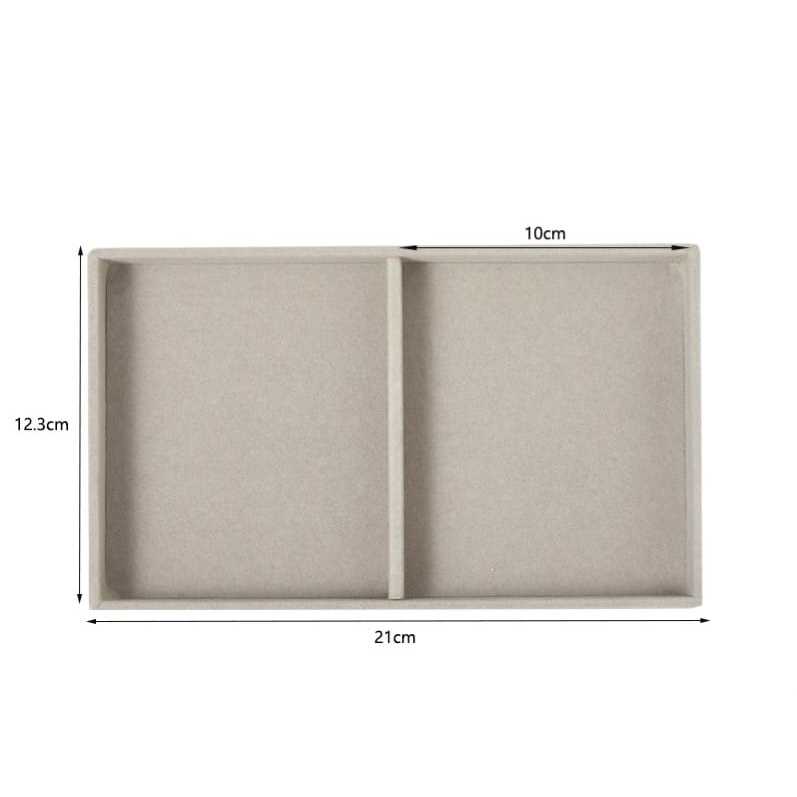Shopclassyshop 18 Compartment Jewelry Box Velvet Ring Earrings Empty Plate Display Tray customize