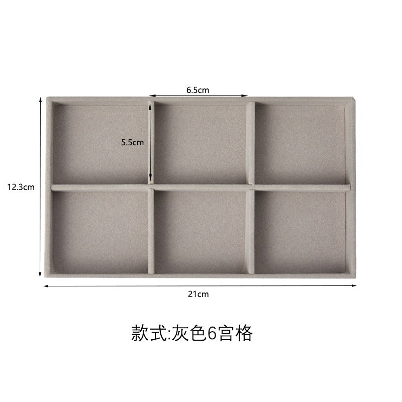 Shopclassyshop 18 Compartment Jewelry Box Velvet Ring Earrings Empty Plate Display Tray customize