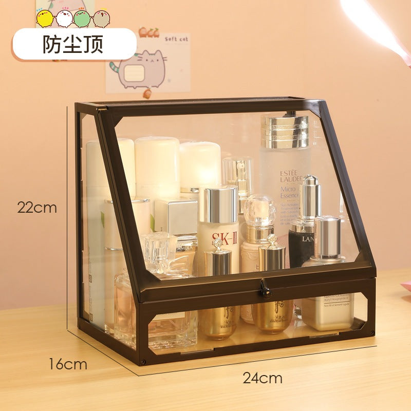 ShopClassyshop Glass Brush Storage Box Eyebrow Pencil Cosmetic Drawer Makeup Organiser Jewelry