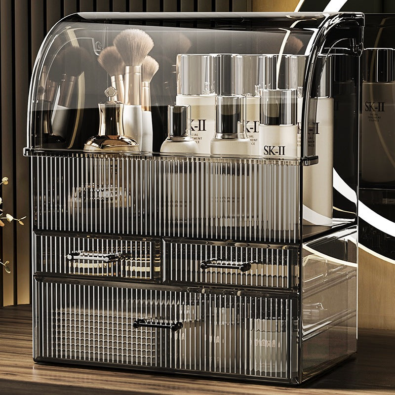 Shopclassyshop Acrulic Cosmetics Make up storage box desktop dust-proof skin care product storage table lipstick makeup