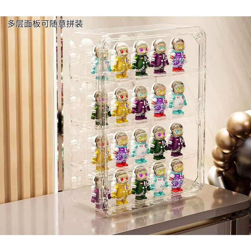 Shopclassyshop Wall-mounted clear Popmart display box for perfume & Toys Pop Mart doll figures storage box hanging thin
