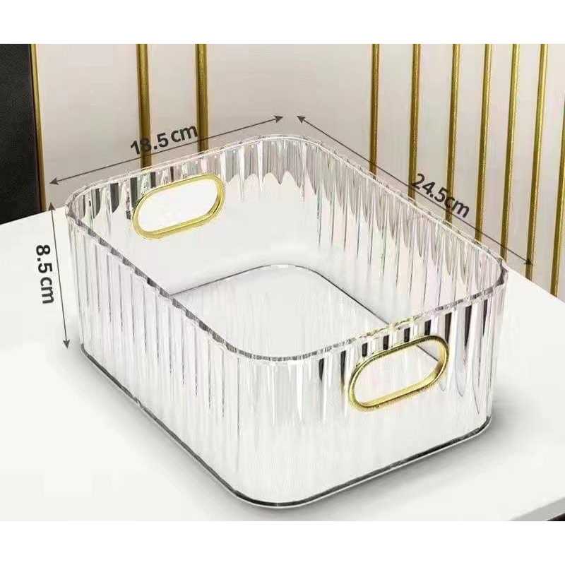 Shopclassyshop Bathroom double shelves rack countertops cosmetics storage bathroom organizer skin care products storage