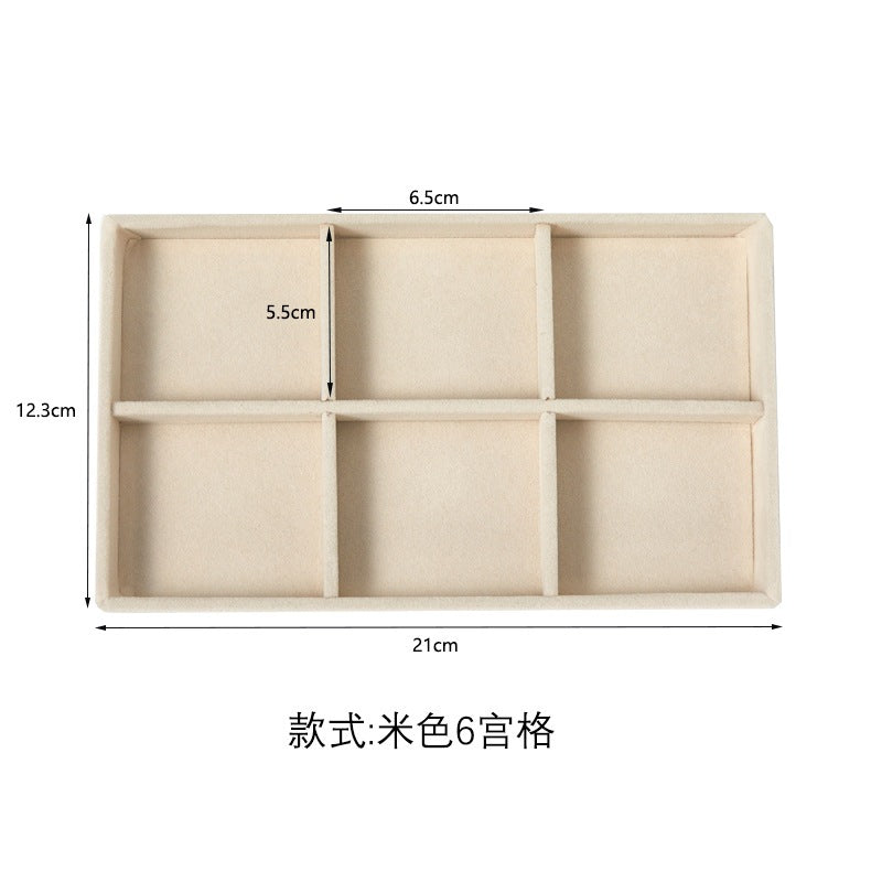 Shopclassyshop 18 Compartment Jewelry Box Velvet Ring Earrings Empty Plate Display Tray customize