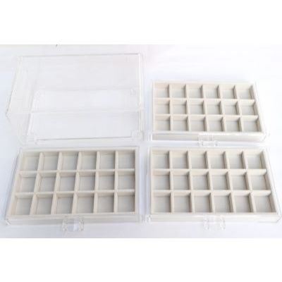 SG Stock ShopClassy Three drawer cosmetic storage box, jewelry necklace, earring ring display rack, velvet