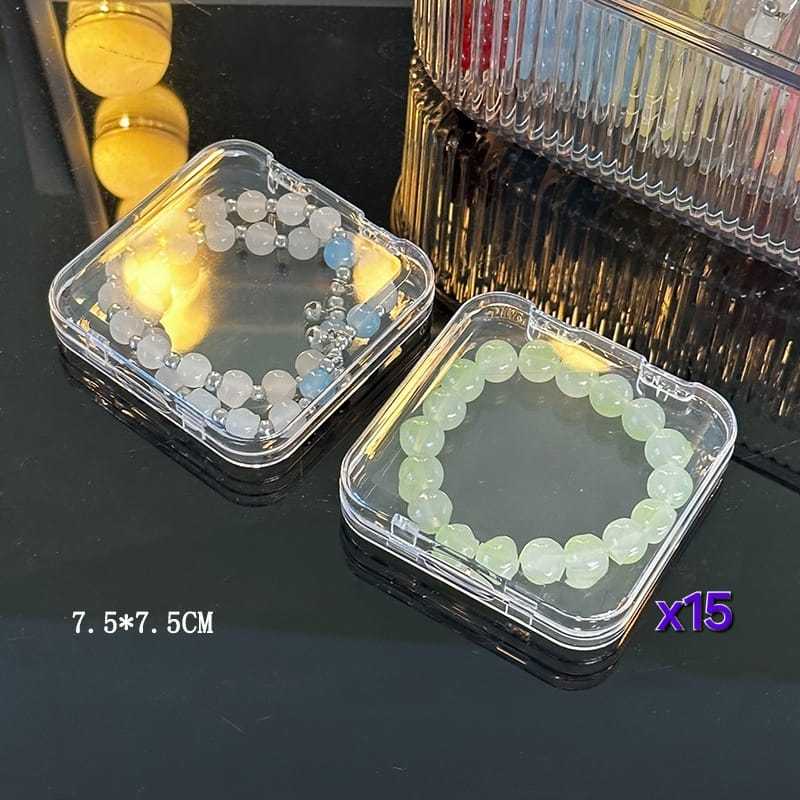 Shopclassyshop Transparent acrylic jewelry crystal Bracelet Box organizer storage anti-oxidation
