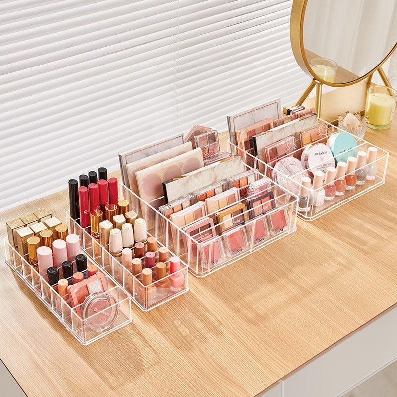 Shopclassyshop Acrylic Lipstick organizer eyeshadow powder cushion organizer drawer divider tabletop makeup shelf