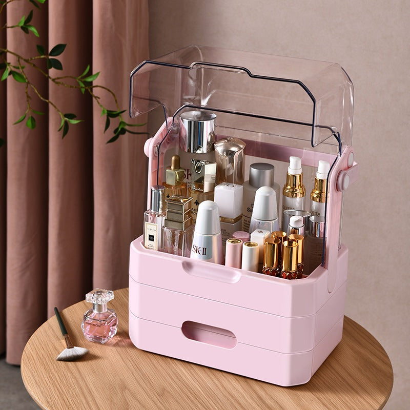Cosmetic Acrylic skin care product storage box,desktop transparent storage box, dormitory lipstick storage rack