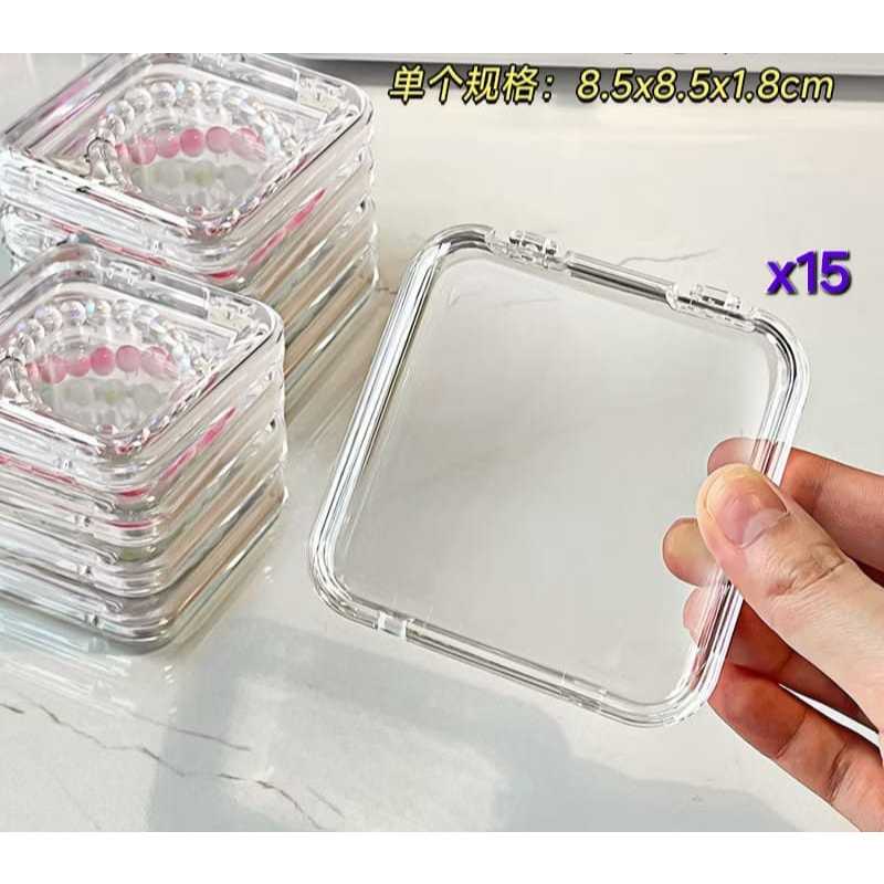 Shopclassyshop Transparent acrylic jewelry crystal Bracelet Box organizer storage anti-oxidation