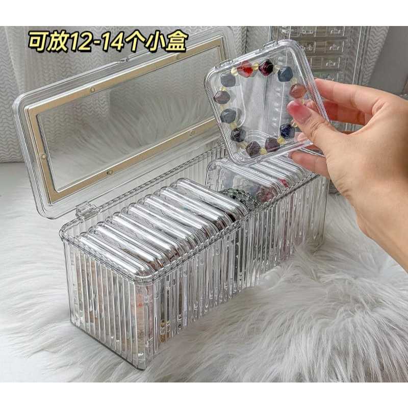 Shopclassyshop Transparent acrylic jewelry crystal Bracelet Box organizer storage anti-oxidation