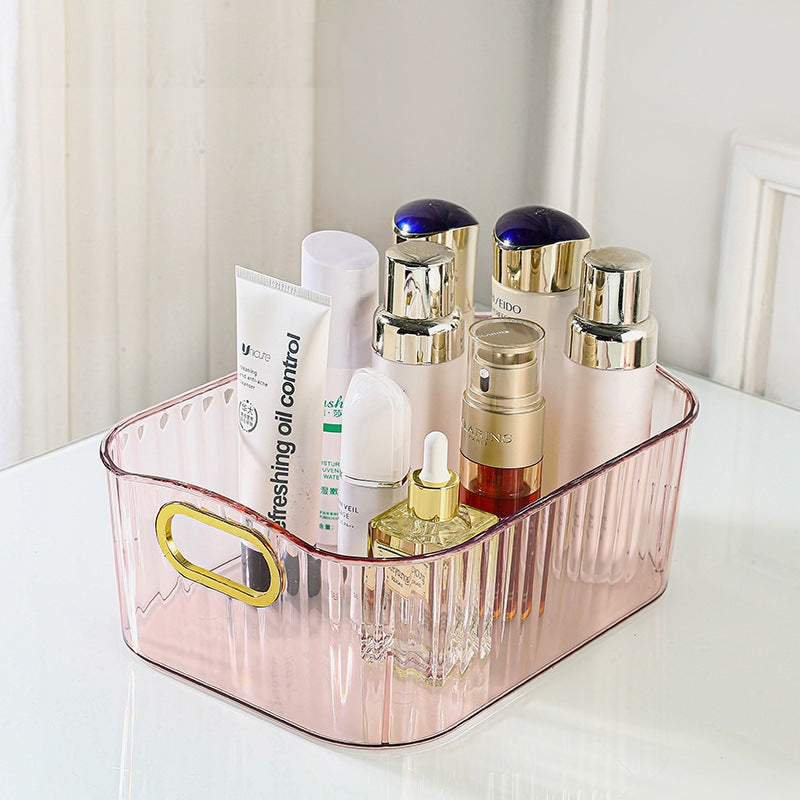 Shopclassyshop Bathroom double shelves rack countertops cosmetics storage bathroom organizer skin care products storage