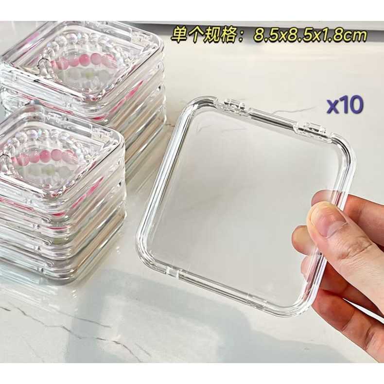 Shopclassyshop Transparent acrylic jewelry crystal Bracelet Box organiser storage box anti-oxidation portable