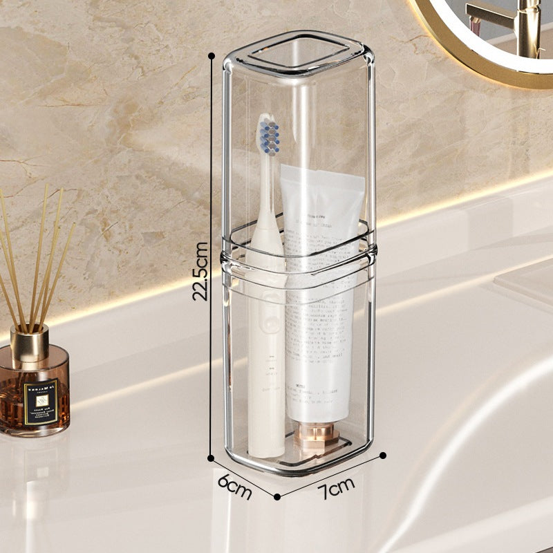Shopclassyshop Travel Toiletries Organizer storage cups kit portable toothbrush storage couples 3 in 1p