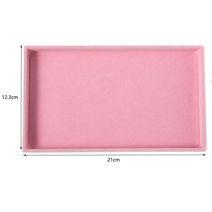 Shopclassyshop 18 Compartment Jewelry Box Velvet Ring Earrings Empty Plate Display Tray customize