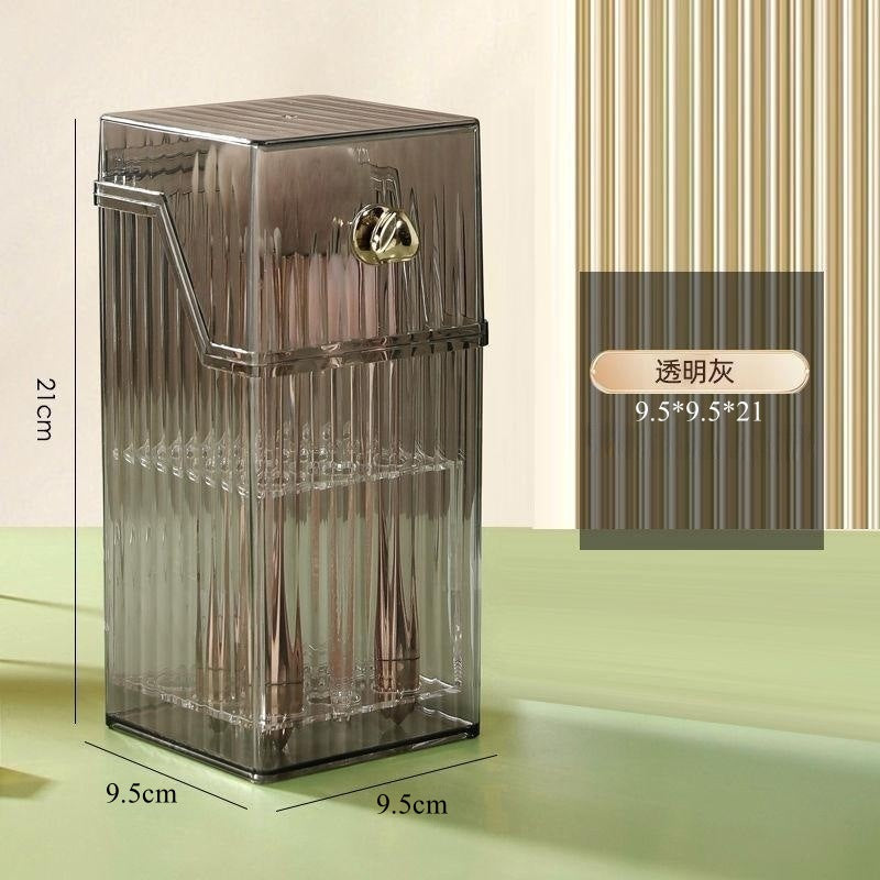 Shopclassyshop Light luxury makeup brush storage bucket desktop high-end  dust-py eye shadow brush