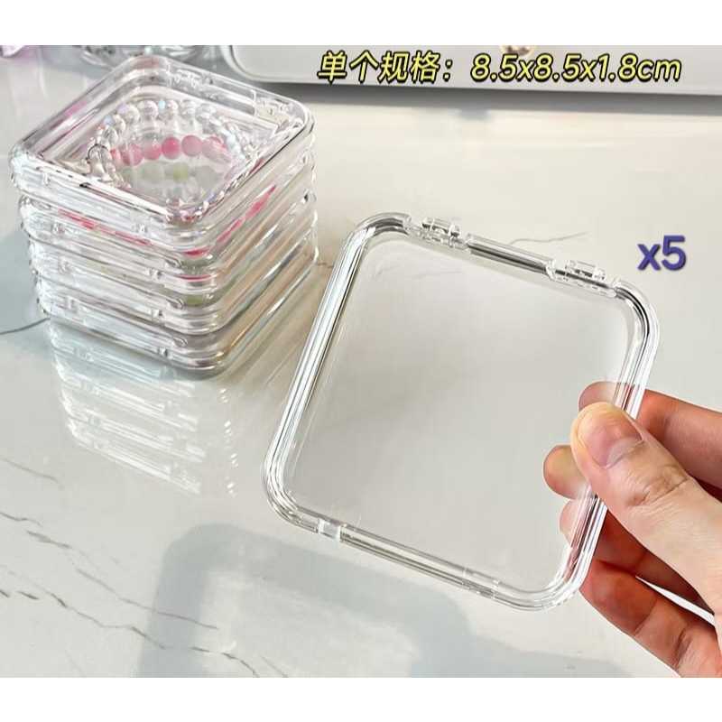 Shopclassyshop Transparent acrylic jewelry crystal Bracelet Box organiser storage box anti-oxidation portable