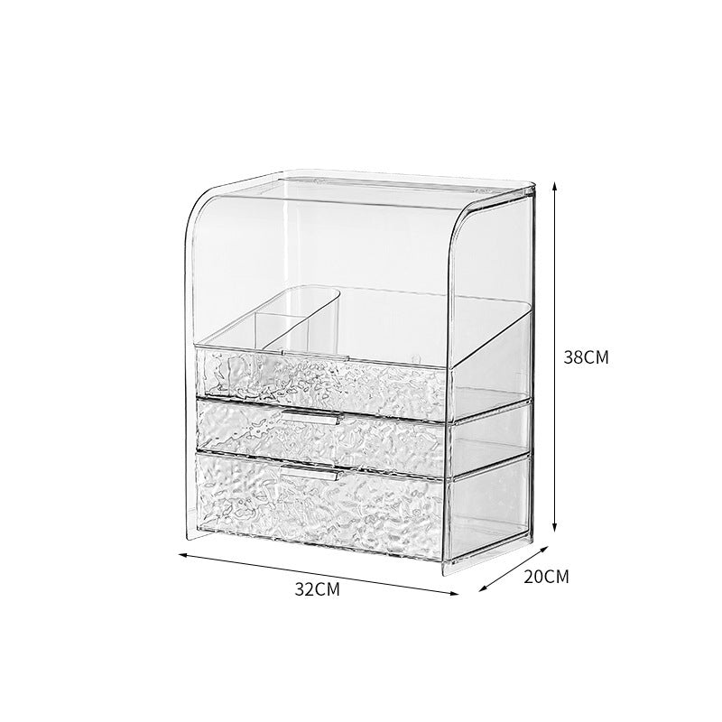 Shopclassyshop cosmetics storage box dust-proof home dormitory large capacity dressing table skin care product storage