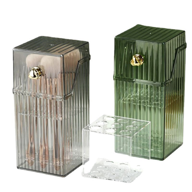 Shopclassyshop Light luxury makeup brush storage bucket desktop high-end  dust-py eye shadow brush