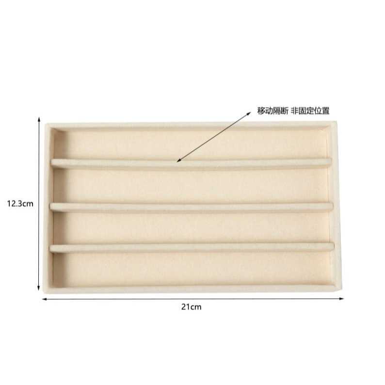 Shopclassyshop 18 Compartment Jewelry Box Velvet Ring Earrings Empty Plate Display Tray customize