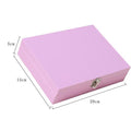 Shopclassyshop PU Leather flannel earrings jewelry box storage box desktop flannel jewelry box dustproof