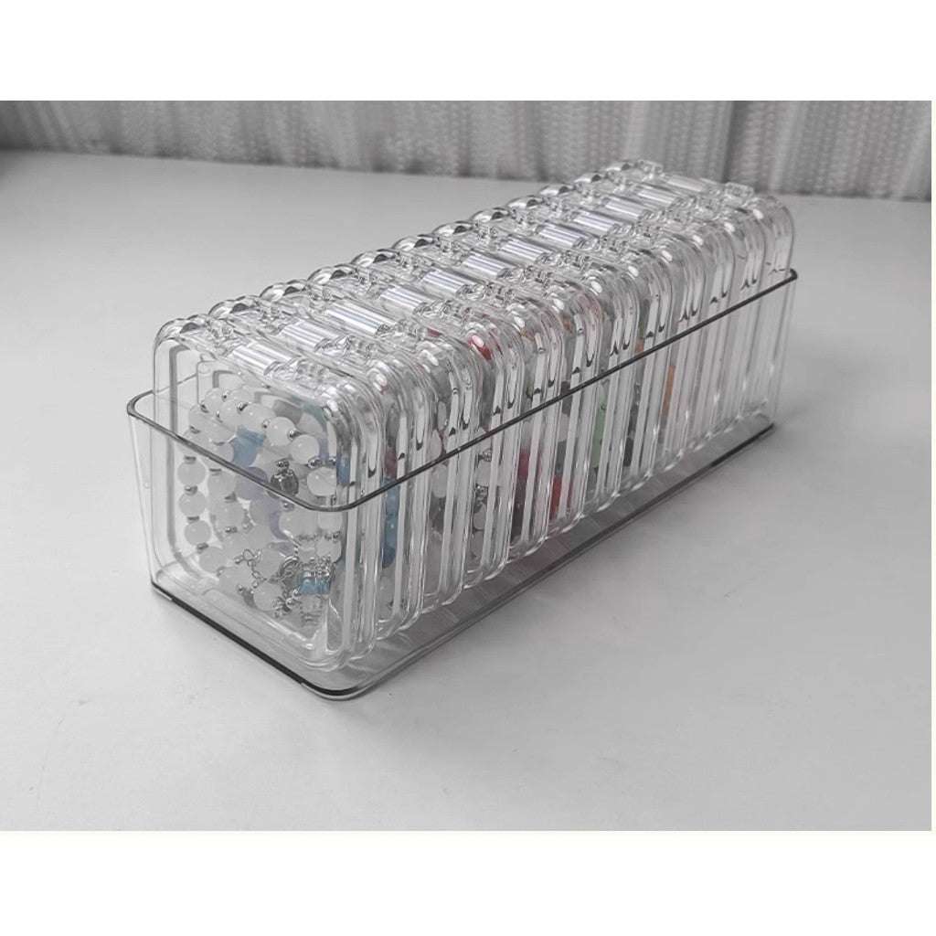 Shopclassyshop Transparent acrylic jewelry crystal Bracelet Box organiser storage box anti-oxidation portable