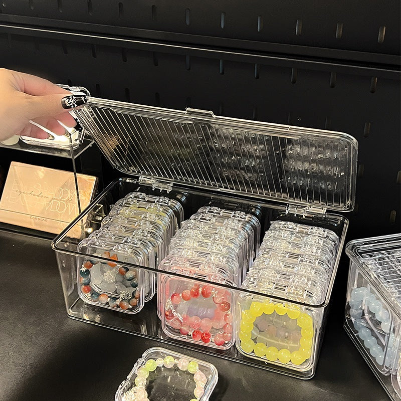 Shopclassyshop Transparent acrylic jewelry crystal Bracelet Box organiser storage box anti-oxidation portable