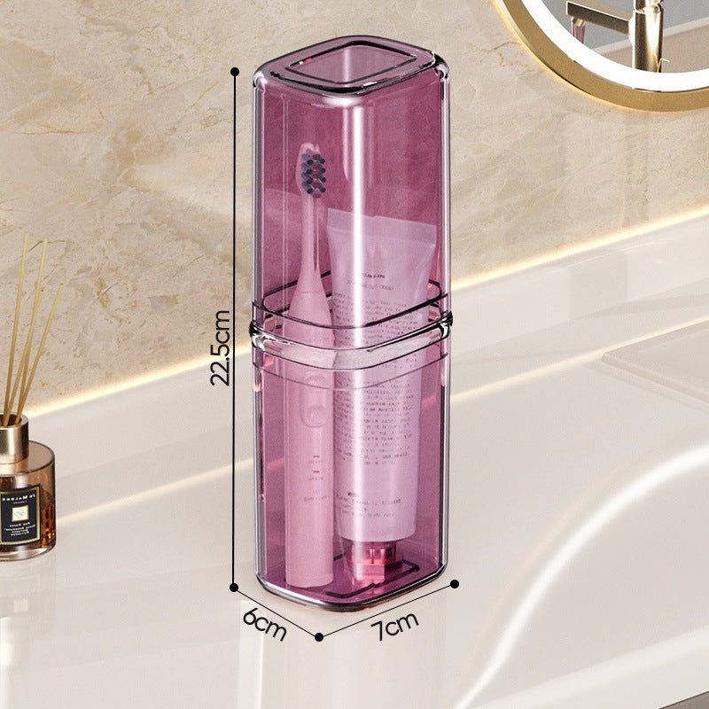 Shopclassyshop Travel Toiletries Organizer storage cups kit portable toothbrush storage couples 3 in 1p