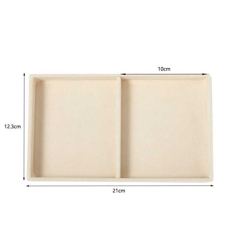 Shopclassyshop 18 Compartment Jewelry Box Velvet Ring Earrings Empty Plate Display Tray customize