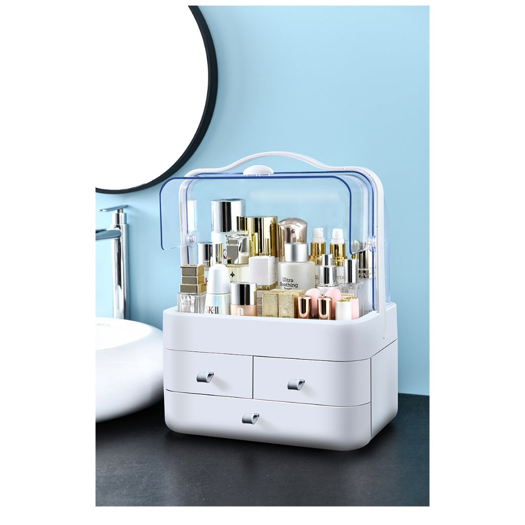 Acrylic Plastic Make Up Organizer Storage box Cosmetics Skin care products, facial mask,lipstick,dust-proof vanity