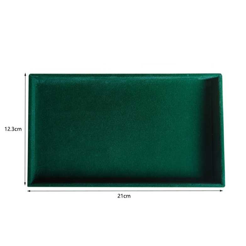 Shopclassyshop 18 Compartment Jewelry Box Velvet Ring Earrings Empty Plate Display Tray customize