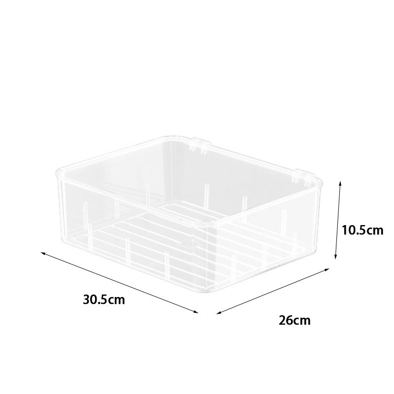 Shopclassy Transparent Desktop Dresser panty Bra Case Skincare Product Tea bags coffee variety Organizer Storage box