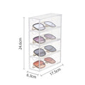 Shopclassyshop Acrylic sunglasses spectacles storage display box case fits 4 acrylic transparent clear dustproof