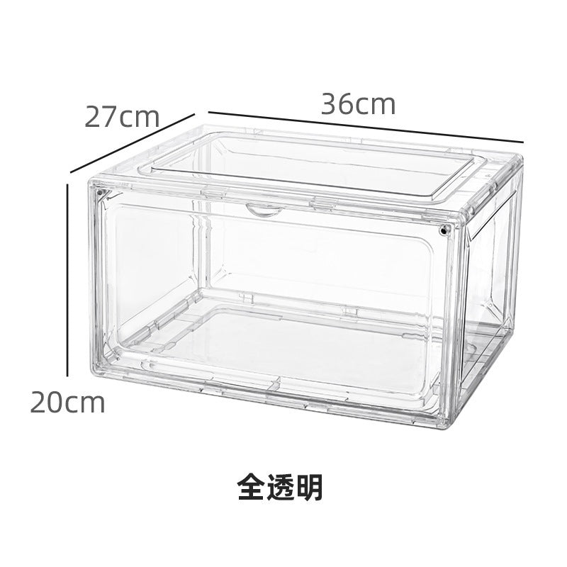 Shopclassyshop shoe/Bag Box stackable acrylic pro magnetic handbags display cabinet dust-proof stackable