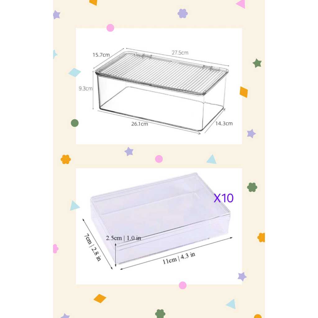 Shopclassyshop Transparent acrylic jewelry crystal Bracelet Box organizer storage anti-oxidation